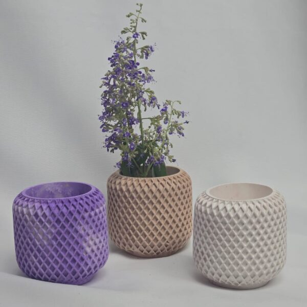 Mini Textured Cement Pot