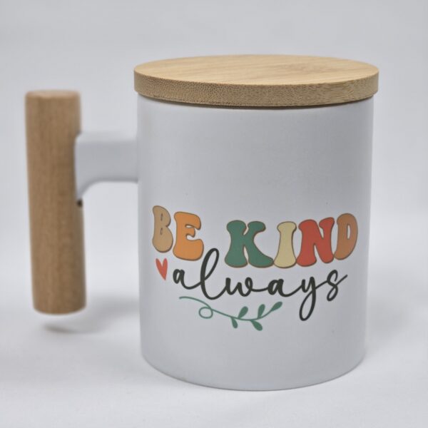 Be kind Wooden Mug